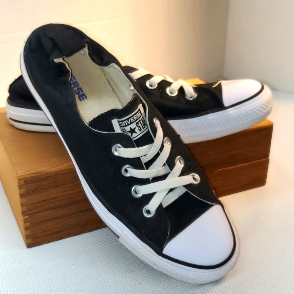 Converse Chuck Taylor All Star Shoreline Knit Slip, Women’s 10, Black